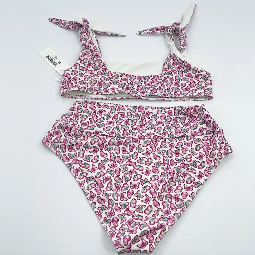 Frankies Bikinis NWT Papillon Bikini Set Kendall Top Alexis Bottom size Medium